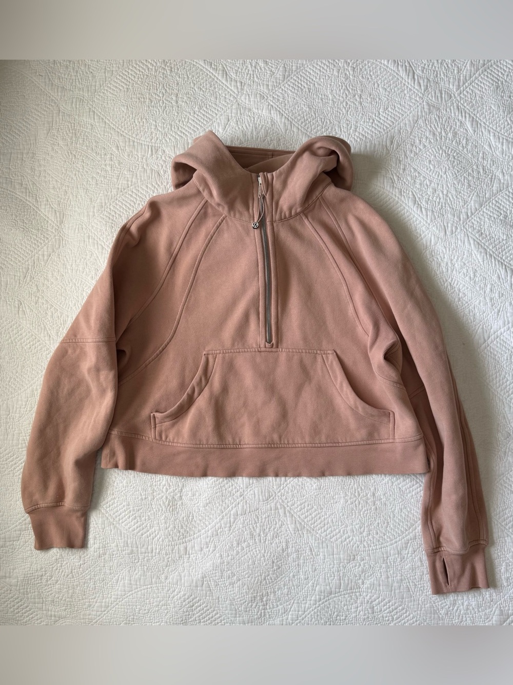 lululemon Scuba Oversized Half-Zip Hoodie - Pink Clay